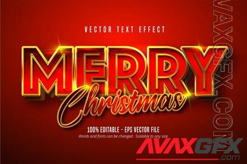 Merry Christmas - Editable Text Effect, Font Style vol 5