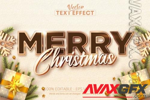 Merry Christmas - Editable Text Effect, Font Style
