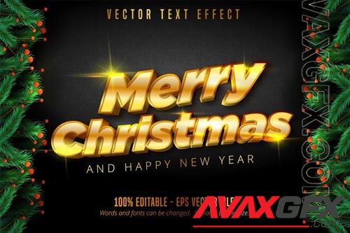 Merry Christmas - Editable Text Effect, Font Style vol 10