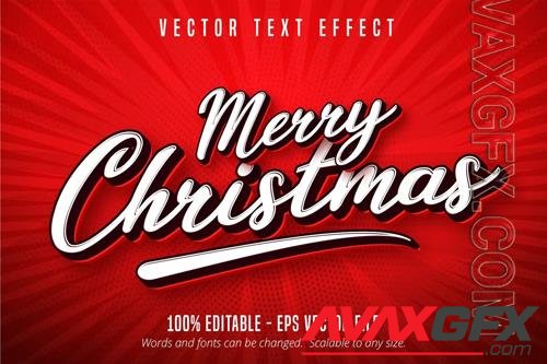 Merry Christmas - Editable Text Effect, Font Style vol 12