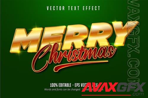 Merry Christmas - Editable Text Effect, Font Style vol 9