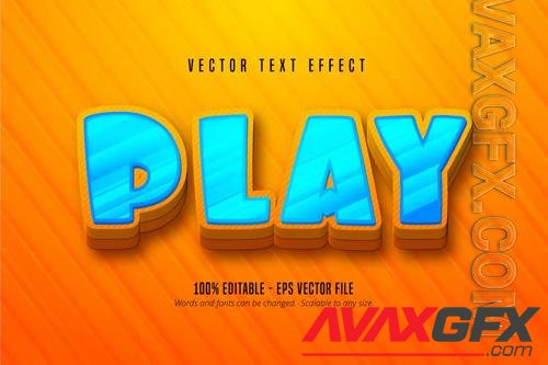 Play - Editable Text Effect, Cartoon Font Style