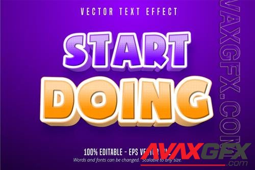 Start Doing - Editable Text Effect, Font Style