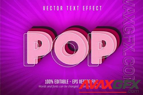 Pop - Editable Text Effect, Comic Font Style