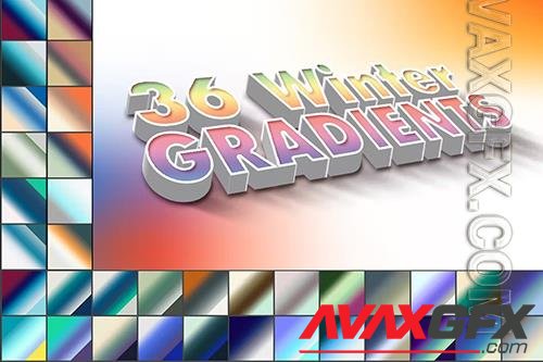 36 Winter Photoshop Gradients