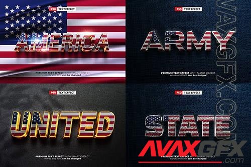 Super USA 3D Text EFfect