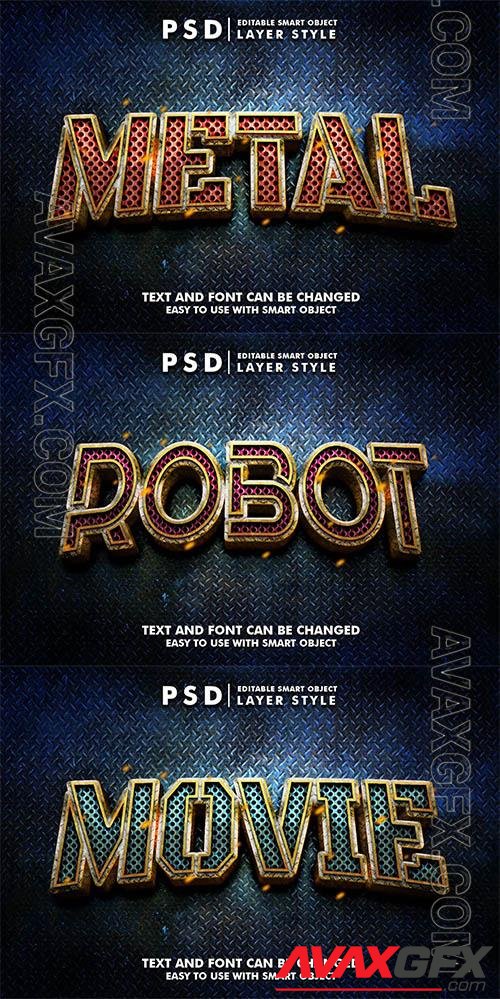 Metal Editable Psd Text Effect