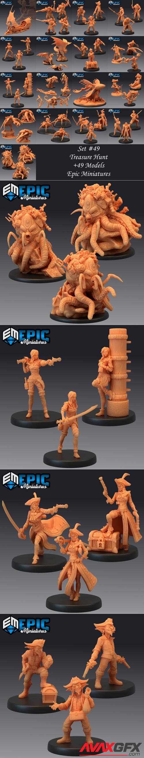 Epic Miniatures - Treasure Hunt – 3D Print