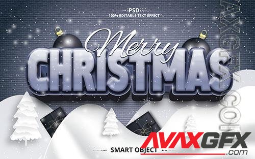 PSD merry christmas best creative text psd design