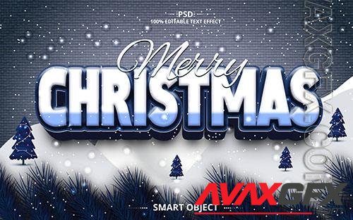 PSD merry christmas text effect psd text effect design