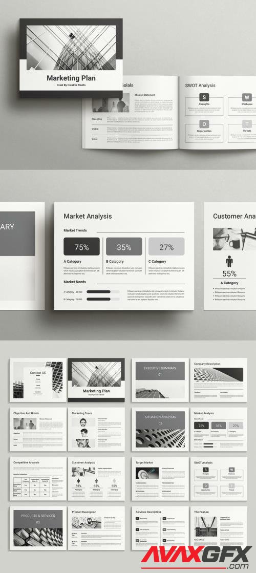 Adobestock - Marketing Plan Brochure Landscape 517986473