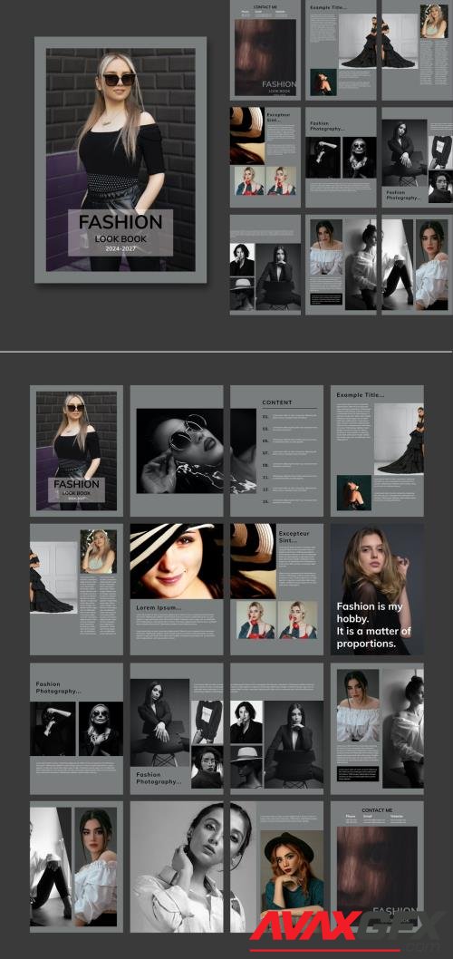 Adobestock - Fashion Lookbook Layout 517203498