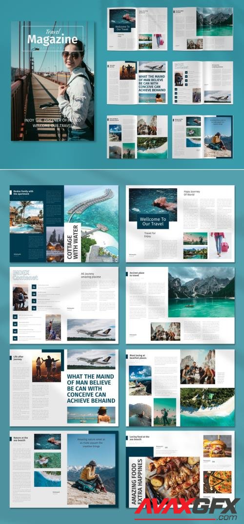 Adobestock - Travel Magazine Layout 517050646