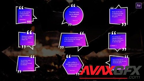 Colorful Quotes Titles After Effects 42462141
