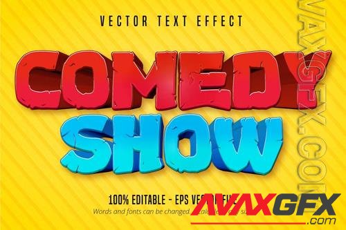 Comedy Show - editable text effect, font style