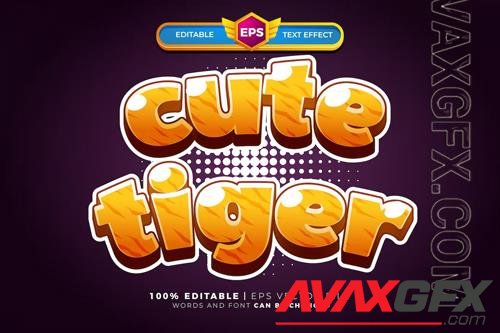 Cute tiger text effect