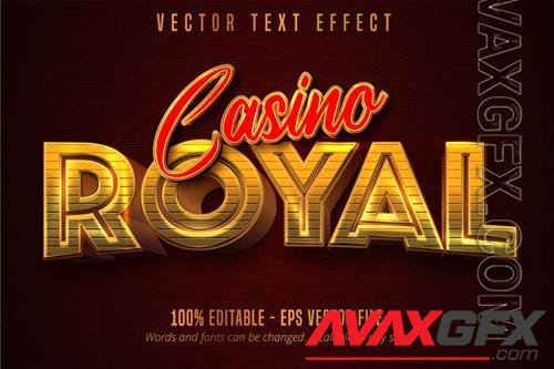 Casino Royal - editable text effect, font style