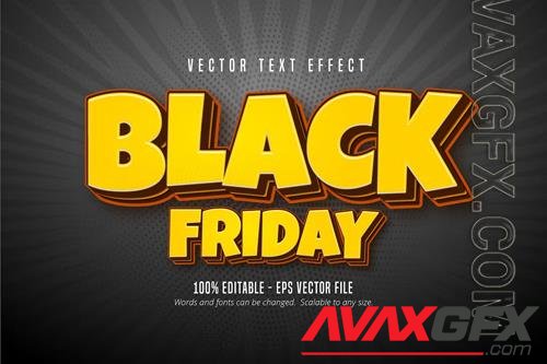 Black Friday - editable text effect, font stylevol 2