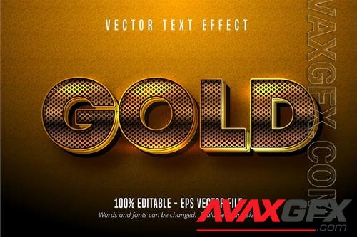 Gold - Editable Text Effect, Font Style
