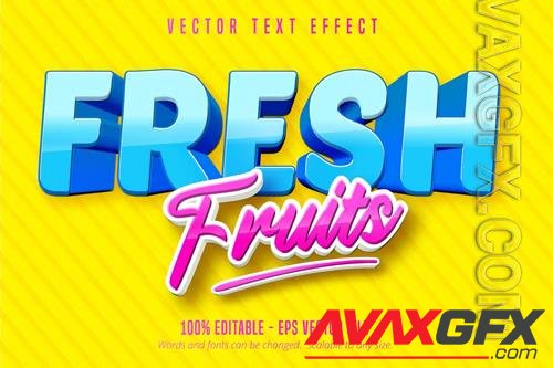 Fresh Fruits - editable text effect, font style