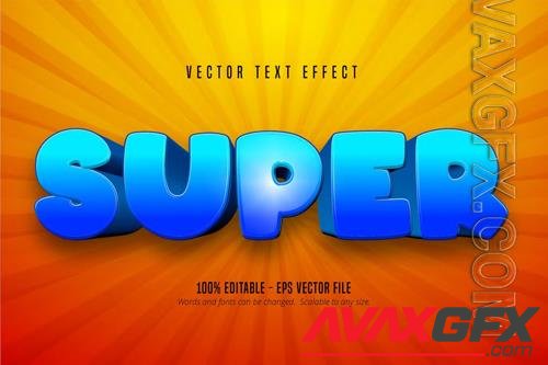 Super editable text effect, font style