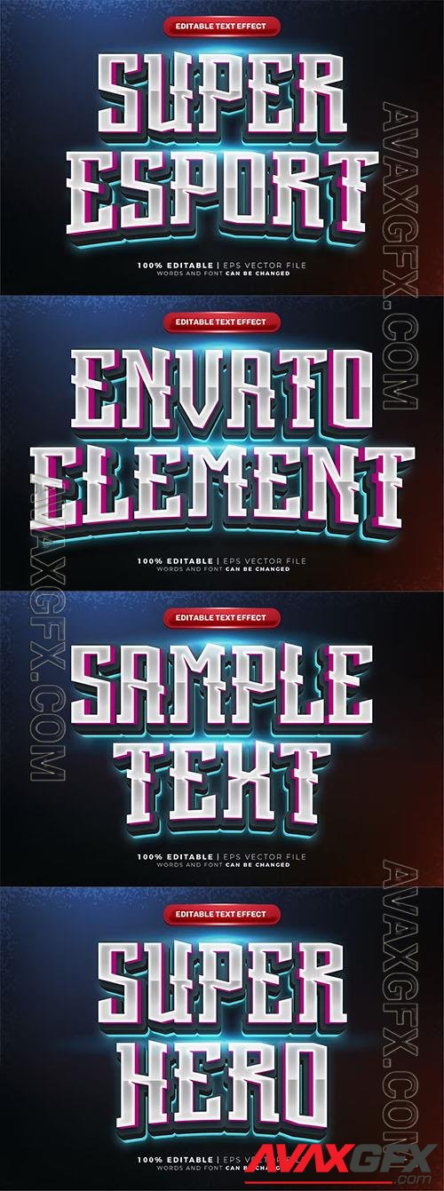 Esports team glow' text effect