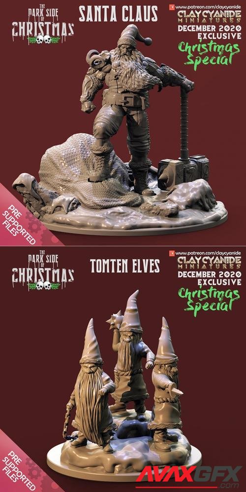 Dark side of Christmas - Santa Claus and Tomten Elves – 3D Print