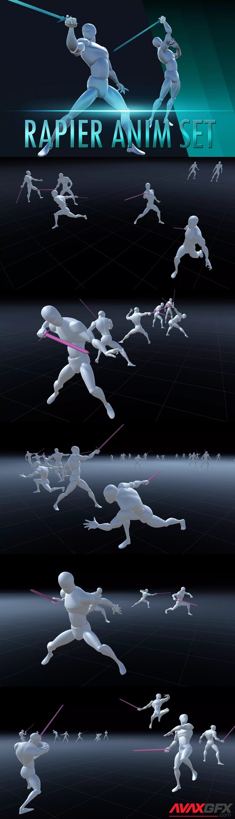 Rapier Anim Set for Unity