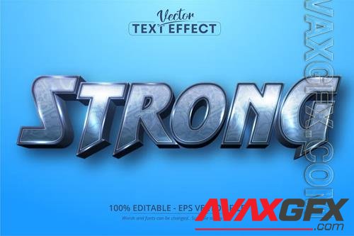 Strong - Editable Text Effect, Cartoon Font Style