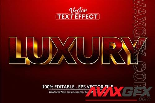 Luxury - Editable Text Effect, Golden Font Style