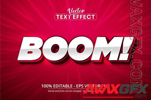 Boom - Editable Text Effect, Cartoon Font Style