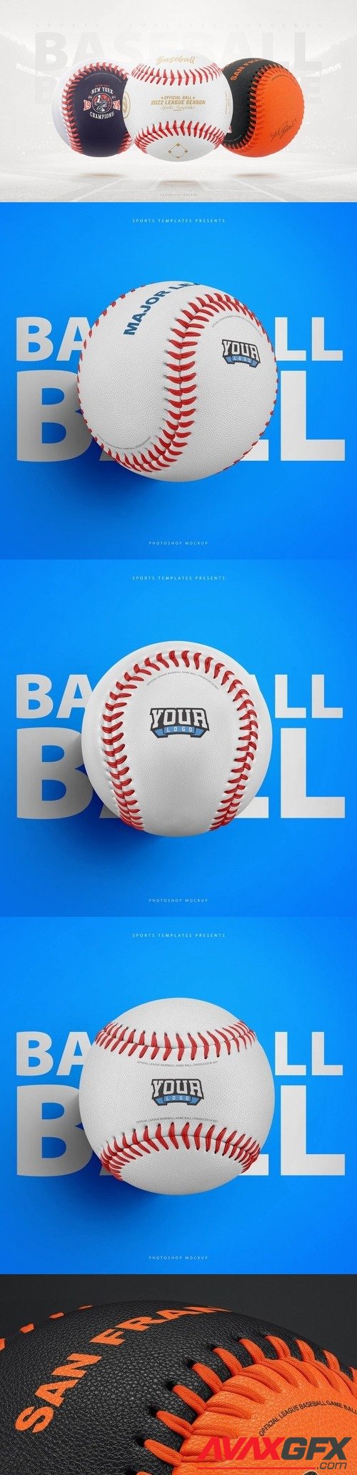 Baseball Ball Photoshop Template