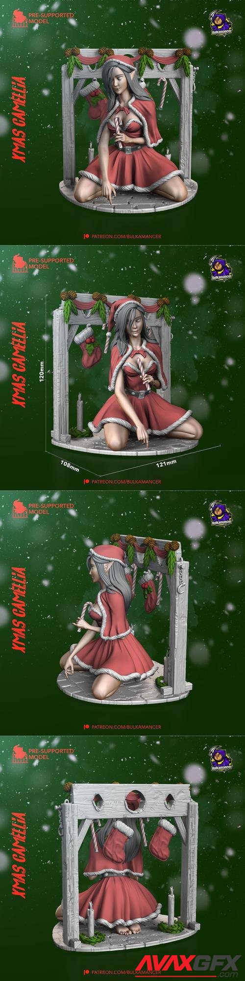 Xmas Camellia - Bulkamancer – 3D Print