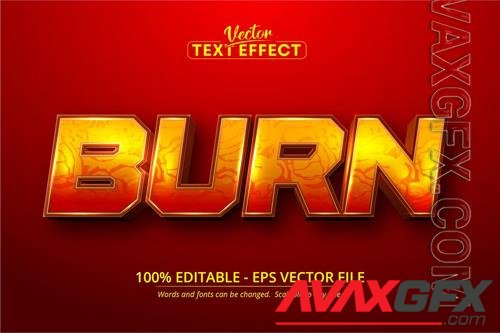 Burn - Editable Text Effect, Font Style