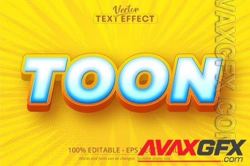 Toon - editable text effect, cartoon font style vol 3