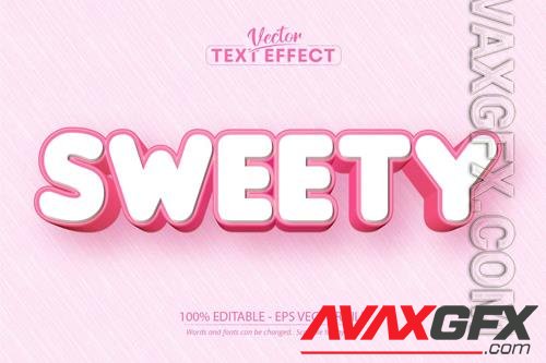 Sweety - editable text effect, font style