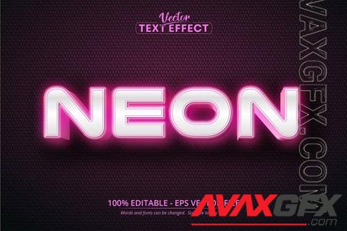 Neon - editable text effect, font style vol 2