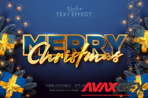 Merry Christmas - editable text effect, font style vol 19