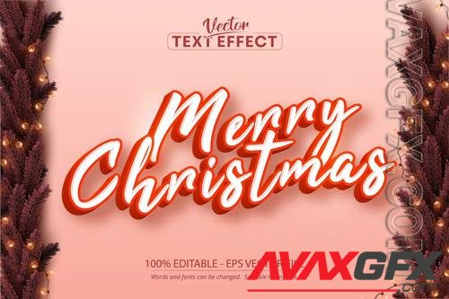 Merry Christmas - editable text effect, font style vol 17