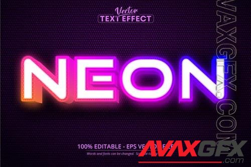 Neon - Editable Text Effect, Font Style