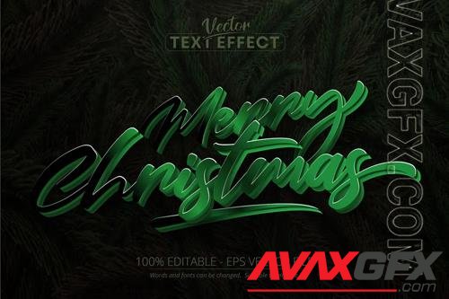 Merry Christmas - editable text effect, font style vol 18