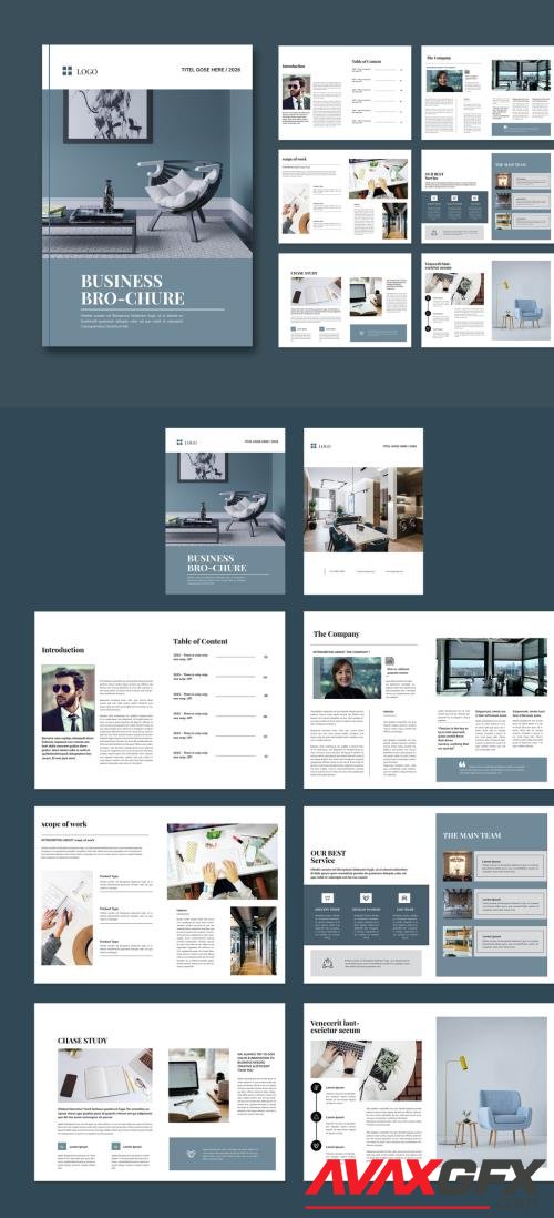 Adobestock - Business Brochure Layout 518349379