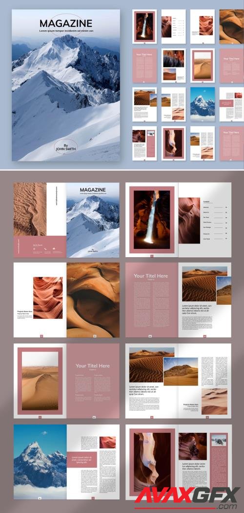 Adobestock - Magazine Layout 518195569