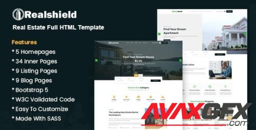 Realshield - Real Estate Full HTML Template 36212992