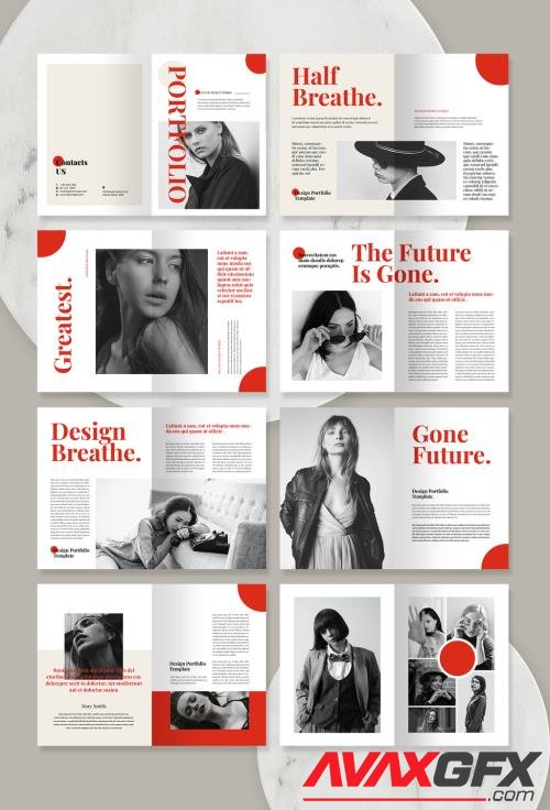 Adobestock - Portfolio Brochure Layout 519212569