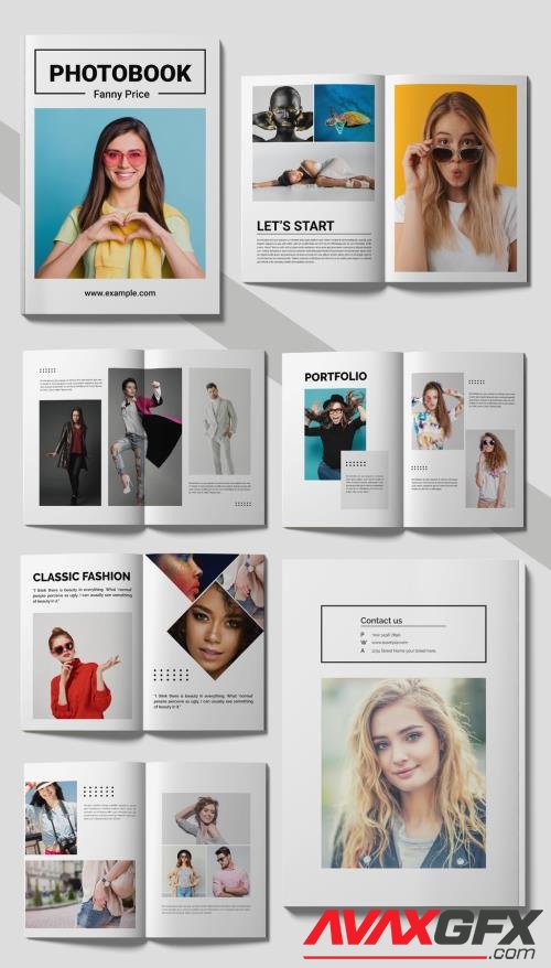 Adobestock - Simple Photographer Photo Book Layout 519191673