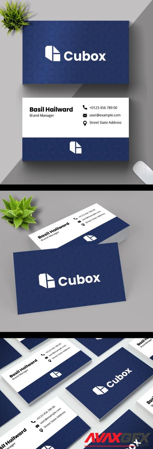 Adobestock - Business Card Layout 518588783