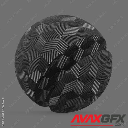 Adobestock - Black plastic hexagon cube 176328724