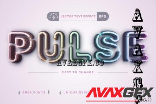 Glow Line - Editable Text Effect - 10975530