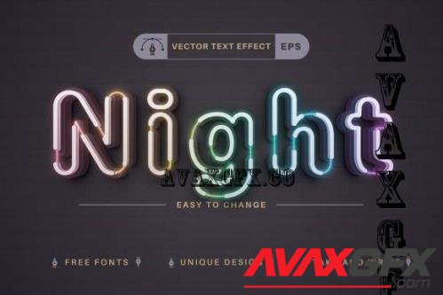 Night Club - Editable Text Effect - 10975817